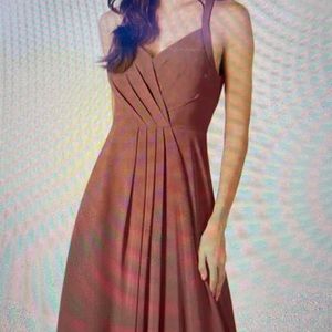 Azazie alani bridesmaids dress desert rose